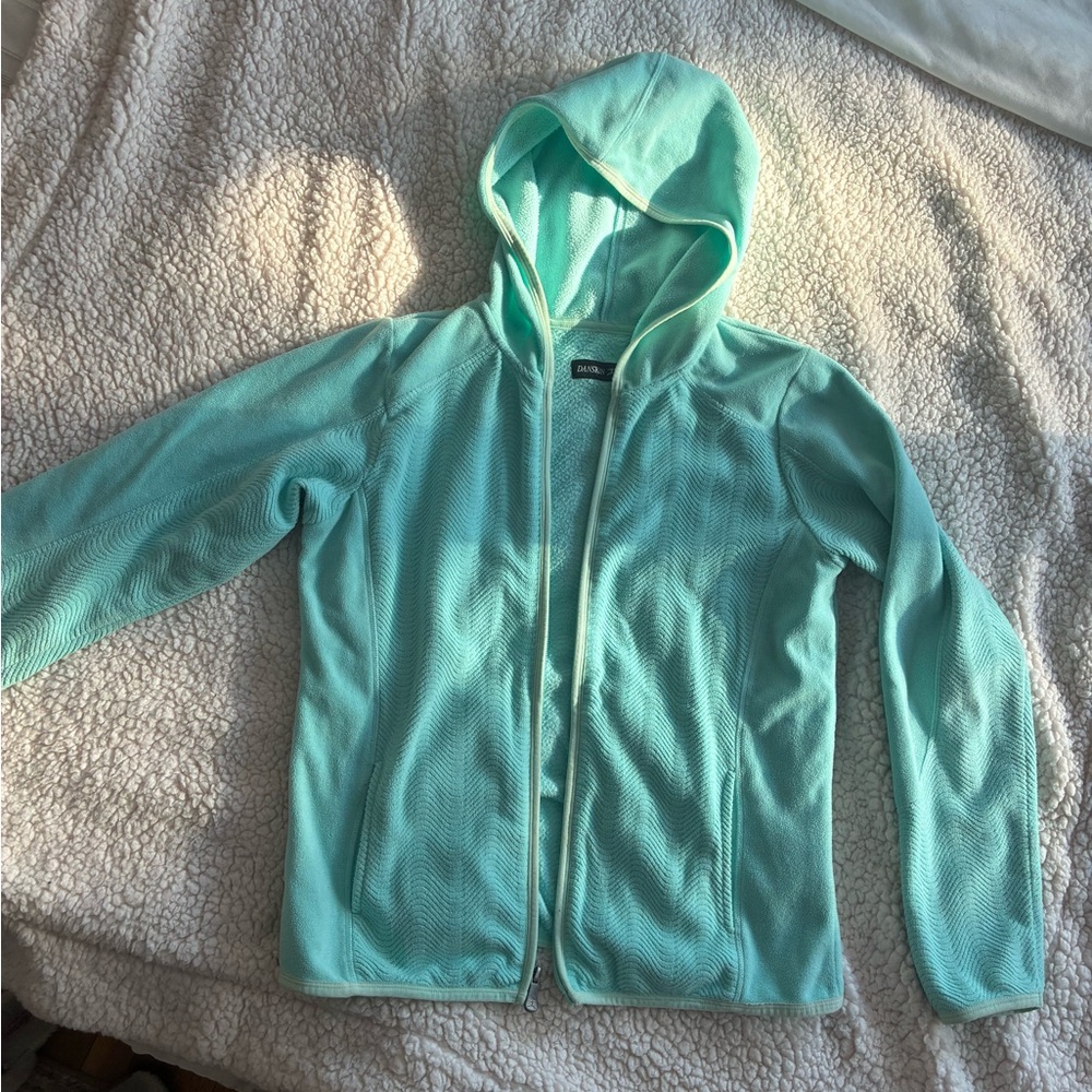 Skin Turquoise Hooded Jacket